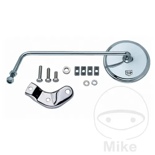 BM Busch & Müller zrcátko kulaté chrom levé VESPA PX 200 E GS GRAND SPORT 88-95, PX 200 E GS GRAND SPORT E-START 88-98, PX 200 E LUSSO 83-95, PX 200 E