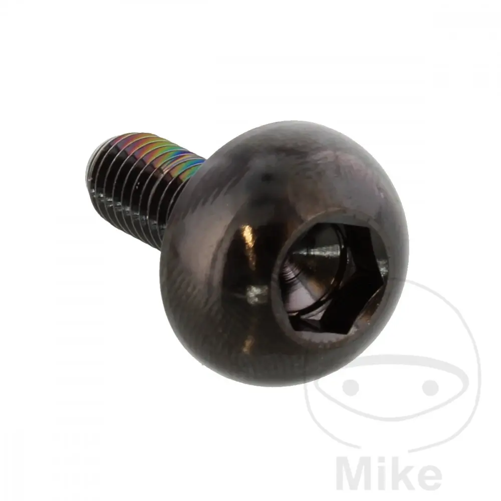 JMP šroub brzdového kotouče Bolt M6X1.00 mm 17 mm nerez V4A černá barva HONDA CB 600 F HORNET 98-15, CB 600 S F2 HORNET S 00-03, CB 600 FA HORNET ABS