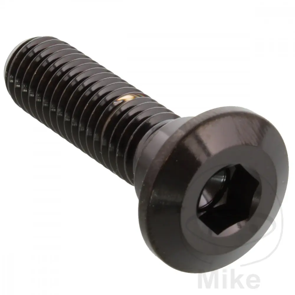 JMP šroub brzdového kotouče Bolt M8X1.25 mm 30 mm nerez V4A černá barva KAWASAKI AR 50 81-83, AR 80 81-83, EL 250 ELIMINATOR 88-95, EN 450 LTD 85-89,