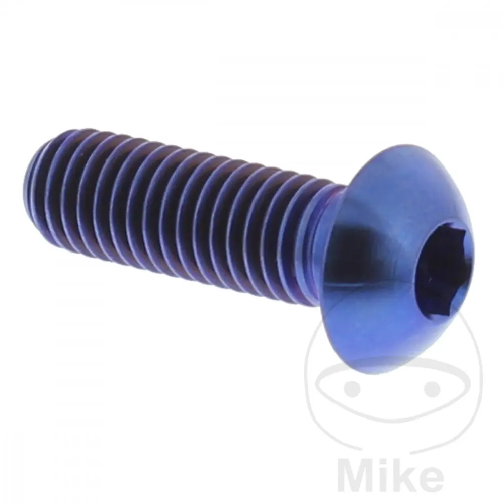 JMP šroub Brzdový kotouč M8X1.25 mm 25 mm Titan modrá BMW C1 125 00-04, C1 125  ABS 00-04, C1 200 01-04, C1 200  ABS 01-04, F 800 800 S 06-10, F 800