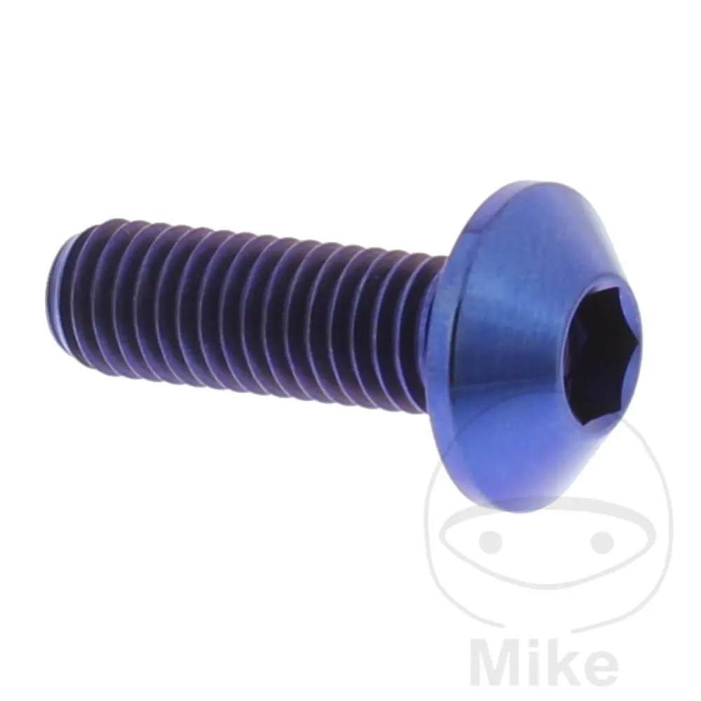 JMP šroub brzdového kotouče Bolt M8X1.25 mm 25 mm Titan modrý YAMAHA BT 1100 BULLDOG 02-06, FZ8 800 SA FAZER ABS 11-16, FZ8 800 N 11-15, FZ8 800 N