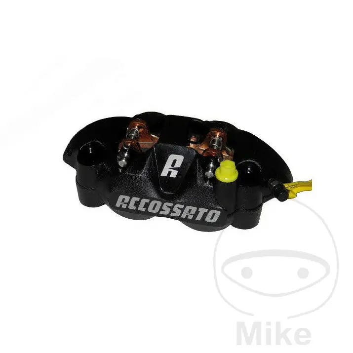 Accossato brzdový třmen pravý černá 108MM ACC brzdová destička Sinter bez homologace ABE HONDA CBR 600 RR 05-16, CBR 600 RRA  ABS 09-16, CBR 1000 RR