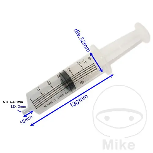 Stříkačka - odsávačka mini 60 ml, na provozní kapaliny, plast