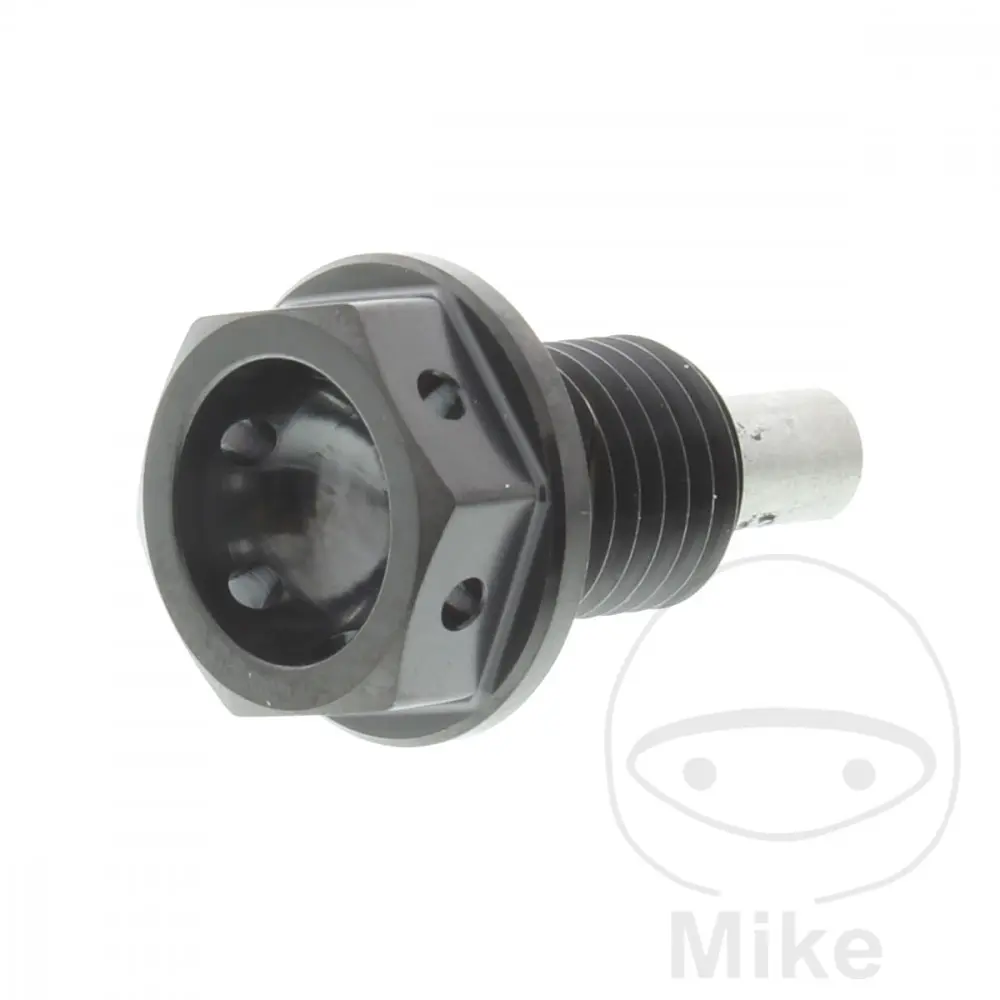 JMP šroub výpust oleje MAG BO M12X1.5MM 15MM TI černá ADLY/HER CHEE/HERKULES ATV 150 S SPORT 04-09, CHEE/HERKULES ATV 150 U UTILITY 04-07,