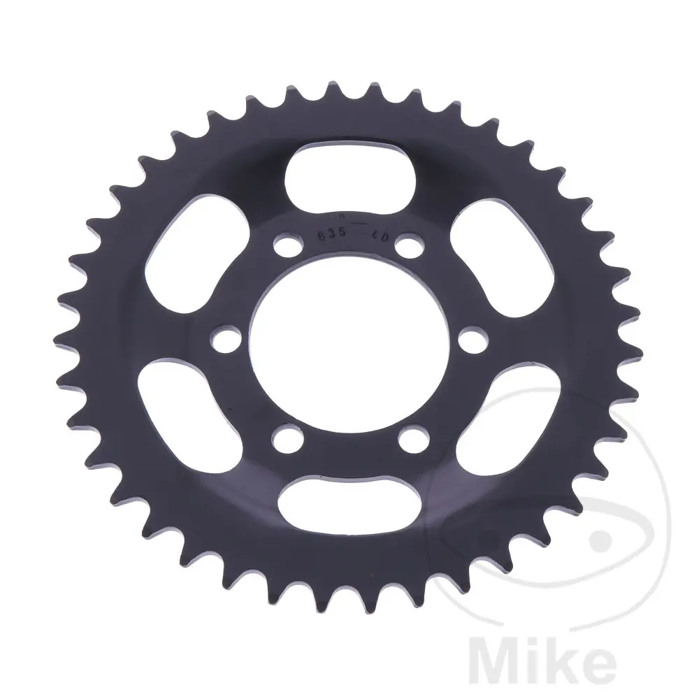 Esjot rozeta 40Z pro řetěz 415 černá vnitřní průměr 058 rozteč děr 072 ZÜNDAPP C 50 SPORT 76-78, CX 25 82-84, HAI 25 25 80-82, ZD 20 25 76-80, ZD 25