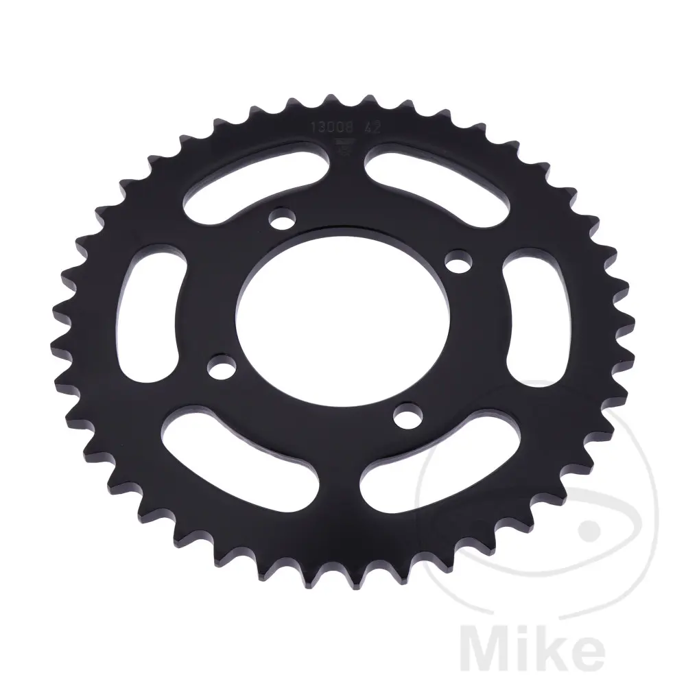Esjot rozeta 42Z pro řetěz 420 černá vnitřní průměr 064 rozteč děr 080 YAMAHA FS 80 SE 81-84, LB-2M 50 CHAPPY 76-83, PW 80 91-12, RD 80 LC I 82-84, RD
