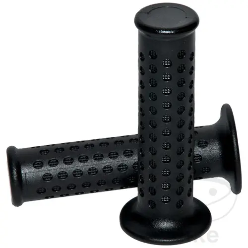 Domino gumové rukojeti černé Domino tloušťka 22 mm. délka 128MM zavřené PIAGGIO BEVERLY 125  RST 04, BEVERLY 125 GT  RST 04-08, BEVERLY 125 TOURER