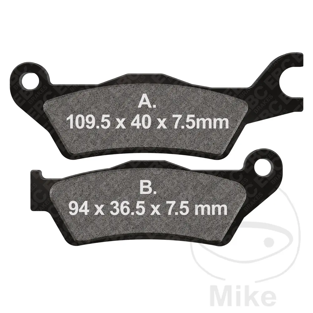 EBC brzdové destičky Standard EBC SUZUKI GSX-R 125 RLX  ABS 17-23, GSX-R 125 RL  ABS 17-18, GSX-R 125 XA  ABS 19-21, GSX-R 125 A  ABS 20, GSX-R 125