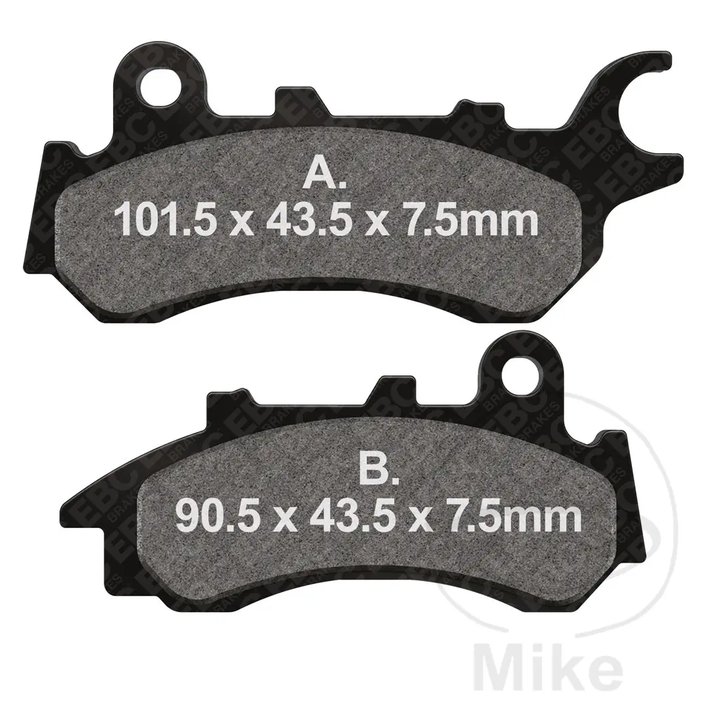 EBC brzdové destičky standard EBC HONDA CB 125 F (GLR125WH) CBS 17-20, CB 125 F (CBF125MER) CBS 24-25, CB 125 F (CBF125MM) CBS 21-23