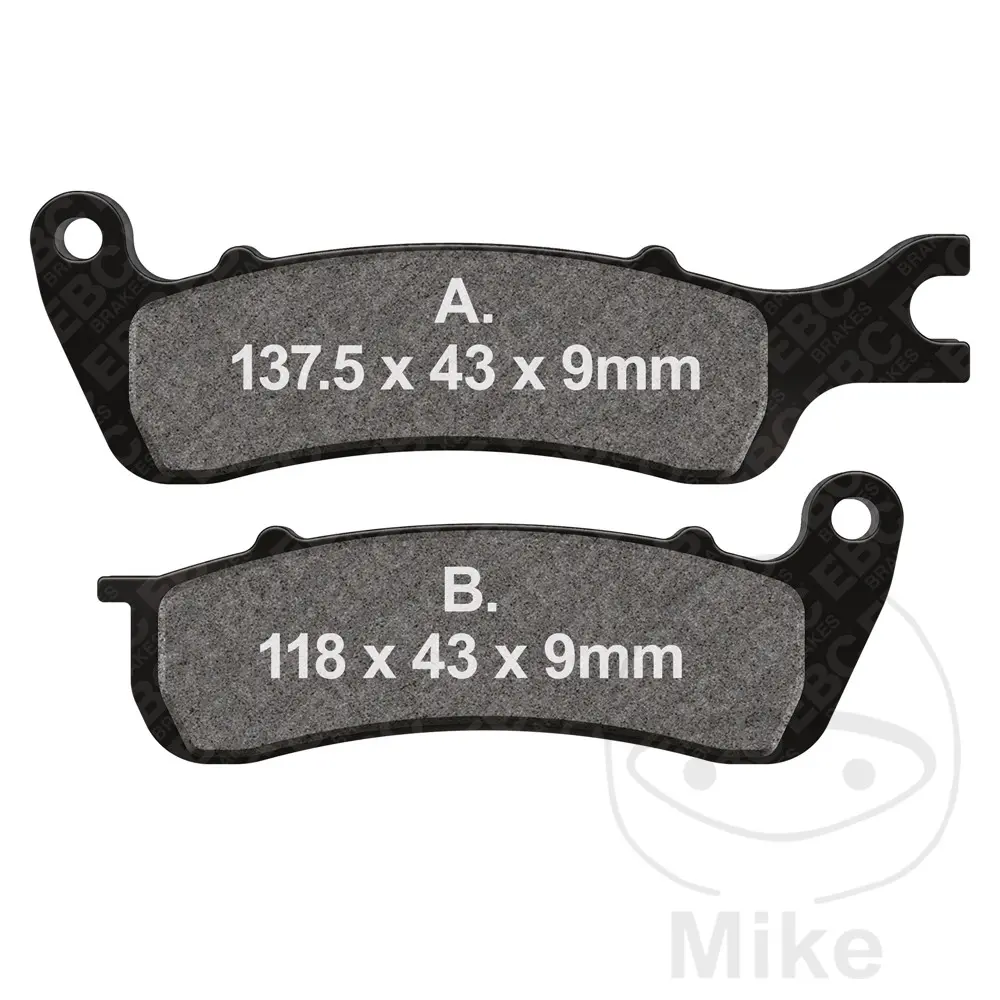 EBC brzdové destičky standard EBC AJS CADWELL 125 IE  CBS 18-19, CADWELL 125 IE  CBS EINSPRITZANLAGE YESON 17, CADWELL 125 IE  CBS EURO4