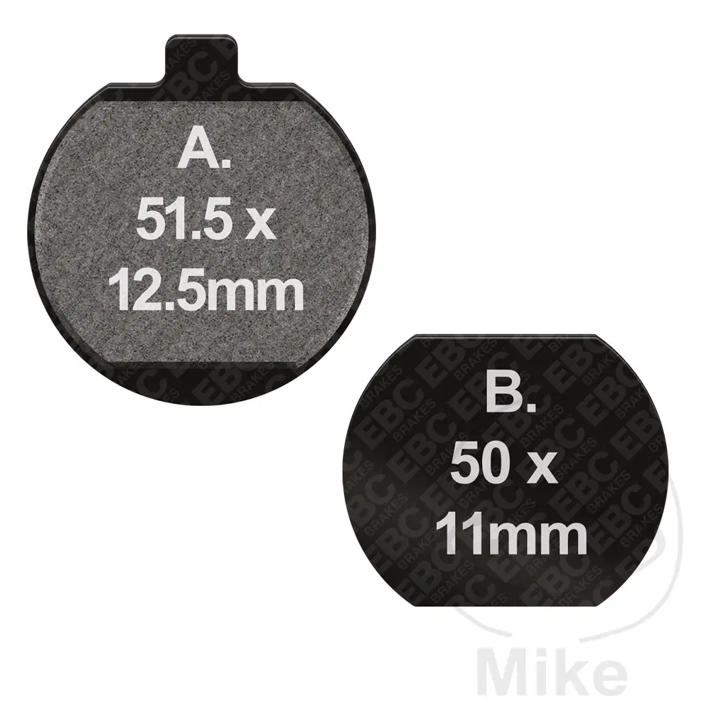 EBC brzdové destičky Standard EBC KAWASAKI H1 500 74-75, KH 250 76-80, KH 400 76-78, KH 500 76-77, S2 350 MACH 2 73, S3 400 MACH 2 74-75, Z 400 CUSTOM