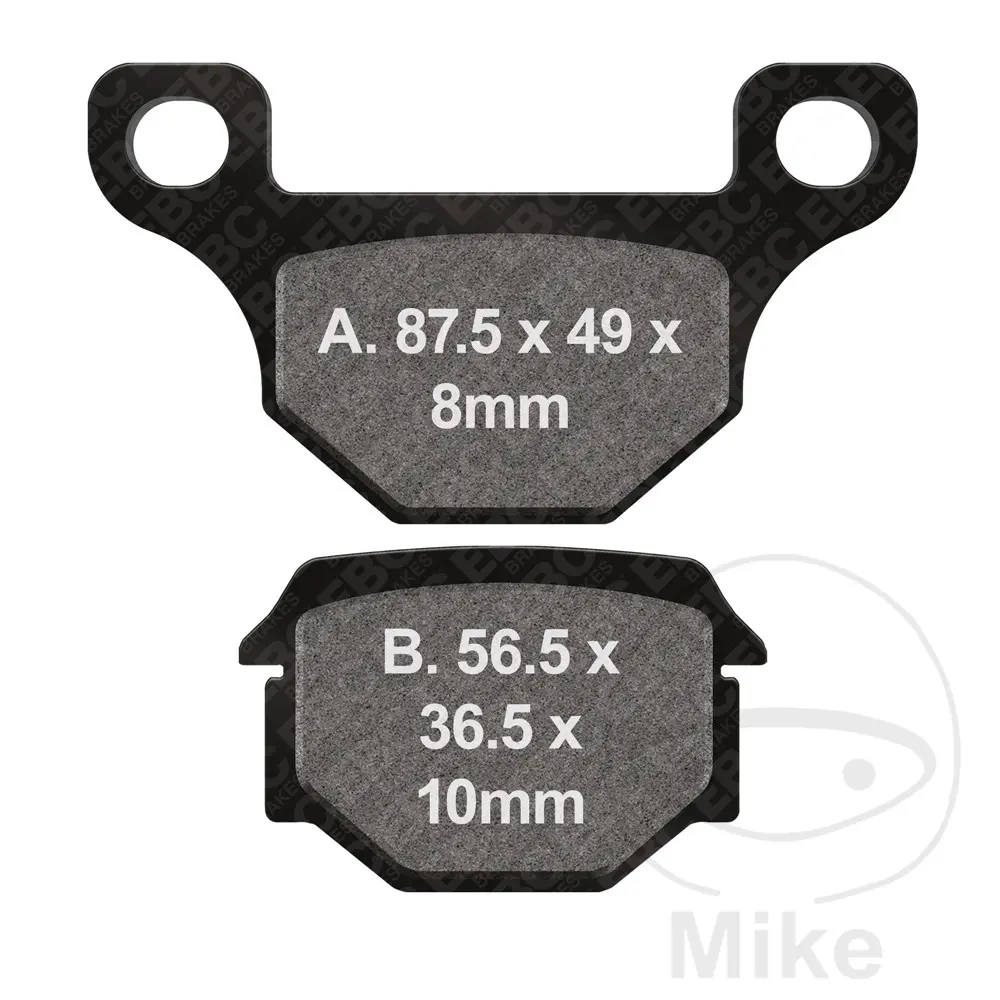 EBC brzdové destičky Standard EBC AJP PR4 125 ENDURO 10-12, PR4 125 ENDURO PRO 10-12, PR4 125 SUPERMOTO 10-12, PR4 125 SUPERMOTO PRO 10-12, PR4 200