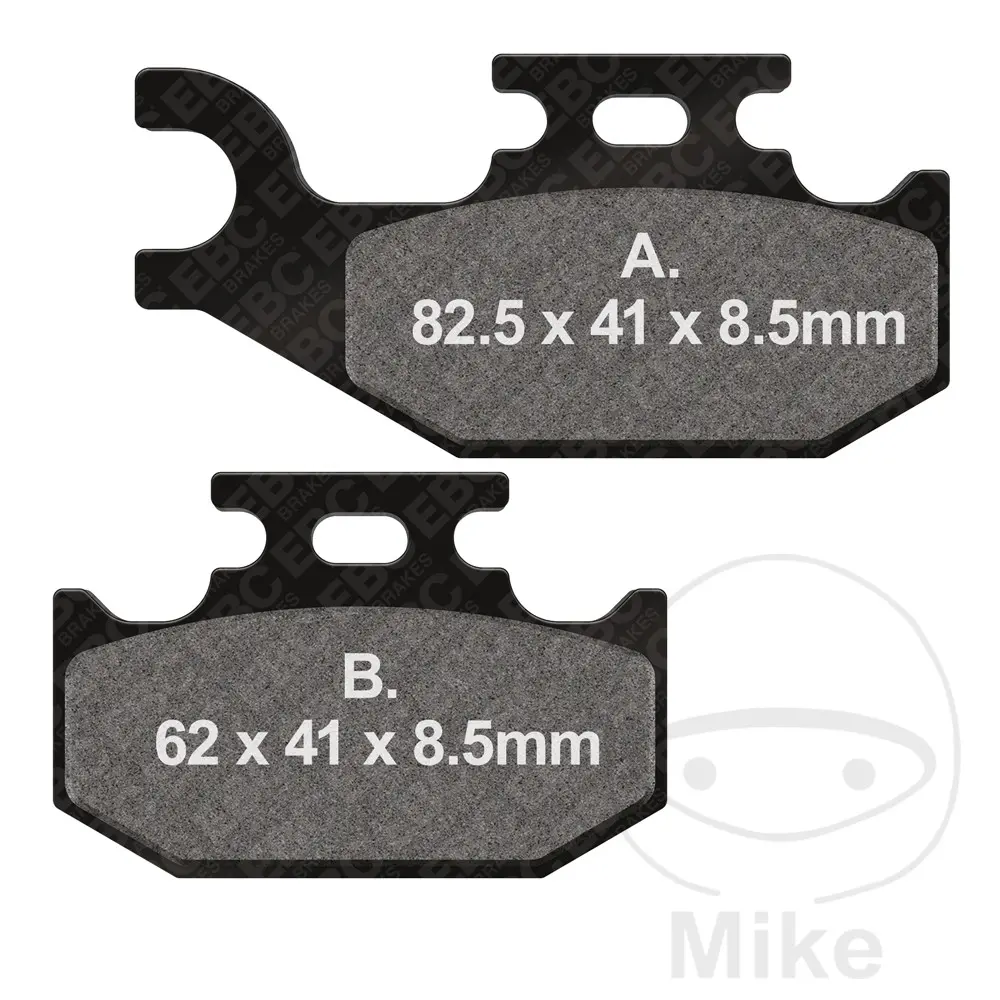 EBC brzdové destičky Standard EBC SUZUKI LT-A 400 F EIGER 4X4 02-07, LT-A 400 F KINGQUAD 4X4 08-15, LT-A 450 X KINGQUAD AXI 4X4 07-12, LT-A 500 XP