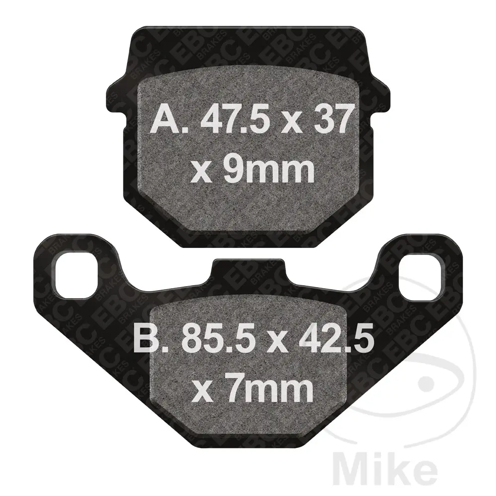 EBC brzdové destičky Sinter HH EBC ADLY/HER CHEE/HERKULES ATV 150 S SPORT 04-09, CHEE/HERKULES ATV 150 U UTILITY 04-07, CHEE/HERKULES CROSSOVER 150
