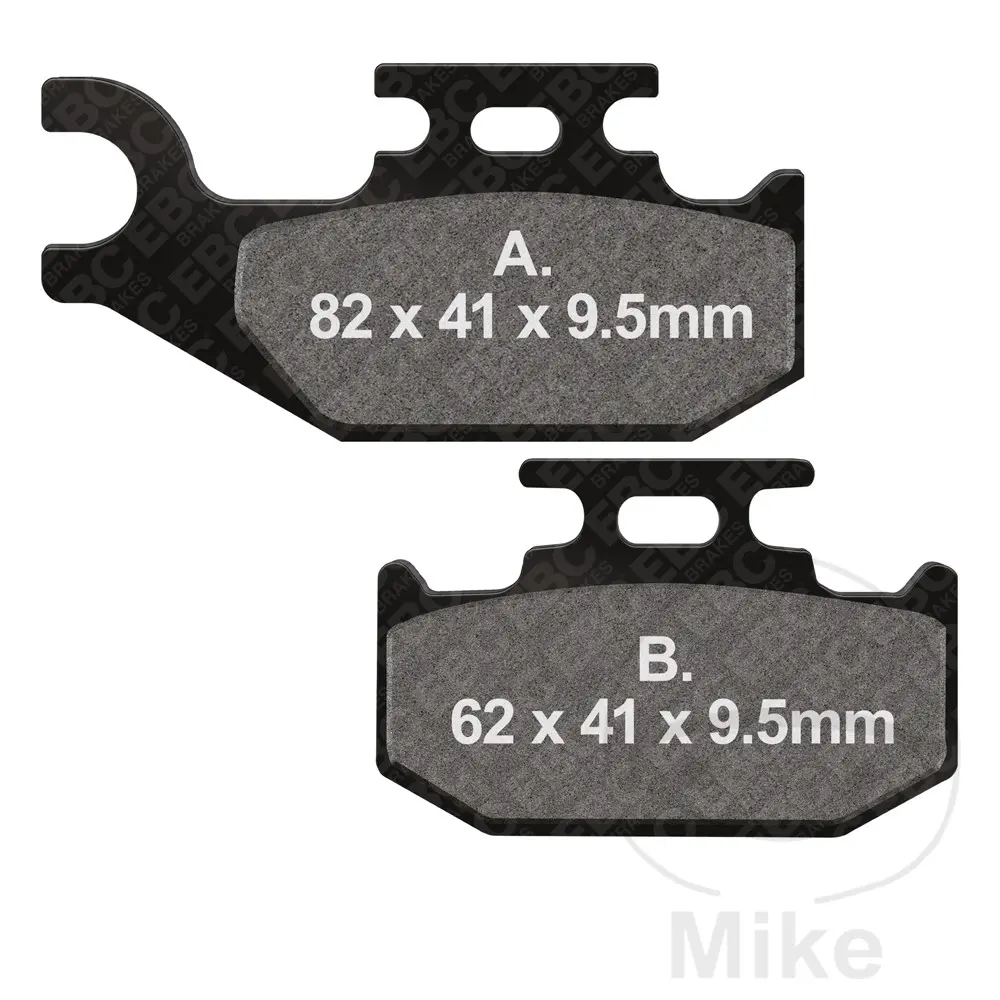 EBC brzdové destičky Standard EBC BOMBARDIER DS 650  2WD 00-05, DS 650 BAJAX 2WD 01-06, OUTLANDER 330  2WD 04-05, OUTLANDER 330  4WD 04-05, OUTLANDER