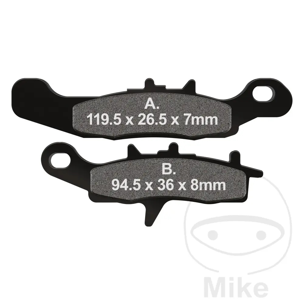 EBC brzdové destičky Sinter R EBC KAWASAKI KFX 700 KSV KSV 04-11, KVF 650 BRUTE FORCE 05-11, SUZUKI LT-V 700 F TWIN PEAKS 04-05
