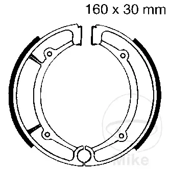 EBC brzdové čelisti s pružinou EBC KEEWAY SUPERLIGHT 125 06-17, SUPERLIGHT 125 V2  MATTSCHWARZ 10-16, SUPERLIGHT 125 LIMITED 13-17, YAMAHA XS 250