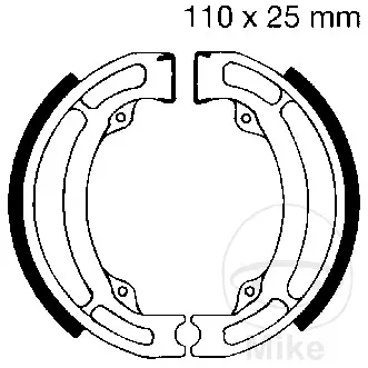 EBC brzdové čelisti s pružinou EBC KAWASAKI KFX 50 KSF KSF 2T 03-06, SUZUKI DR-Z 125 L 07-21, LT-A 50 QUADMASTER 02-05, LT-Z 50 4T QUADSPORT 06-20,