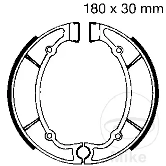 EBC brzdové čelisti s pružinou EBC YAMAHA RD 250 LC 80-83, RD 250 75, RD 350 LC 80-83, RD 350 75, XS 650 75-83, XS 650 SE SPECIAL 81-83 ( )