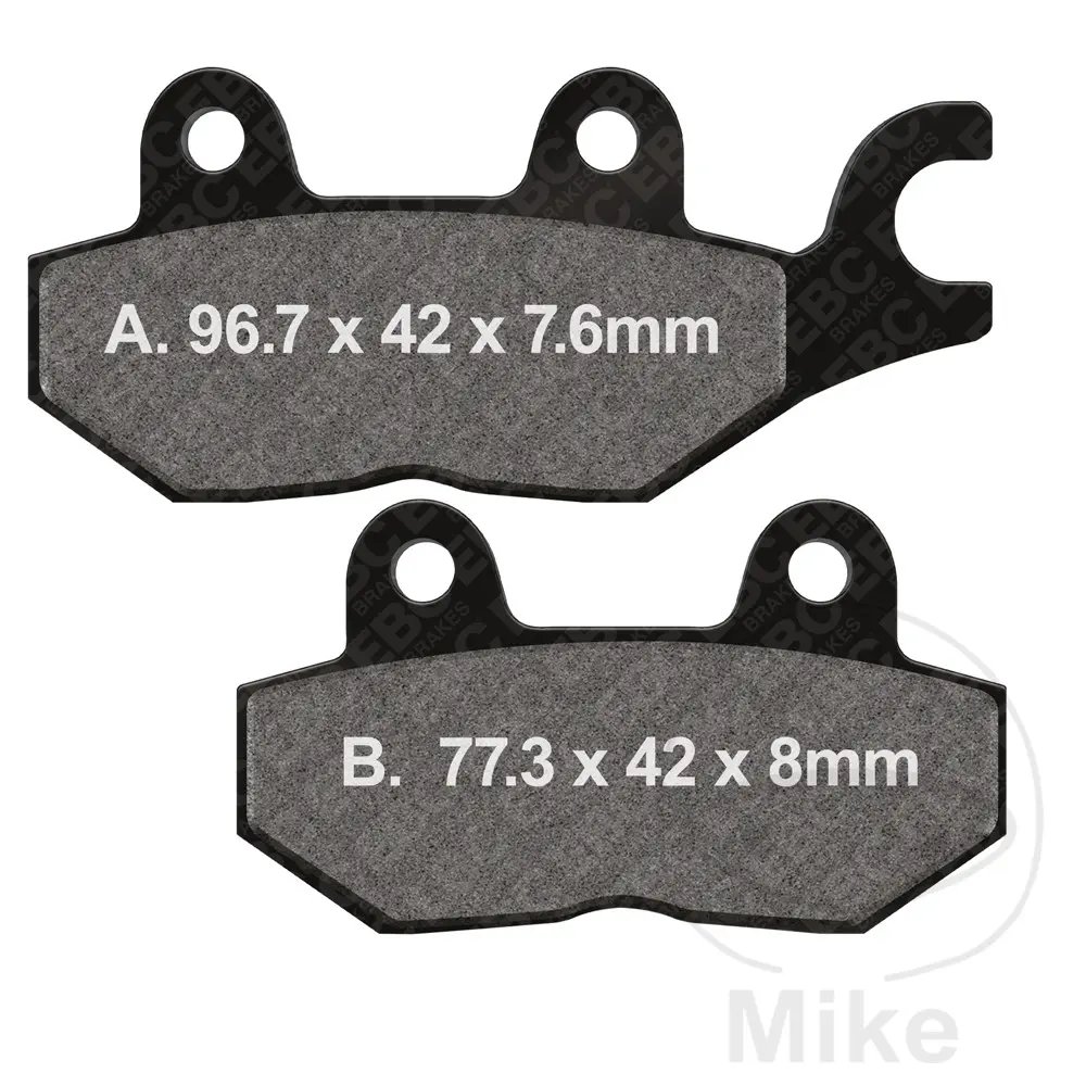 EBC brzdové destičky Sinter HH EBC BENZHOU YY125T 125 08-17, YY125T-10 125 08-17, YY125T-10C 125 08-13, YY125T-10D 125 09-17, YY125T-11(B15) 125