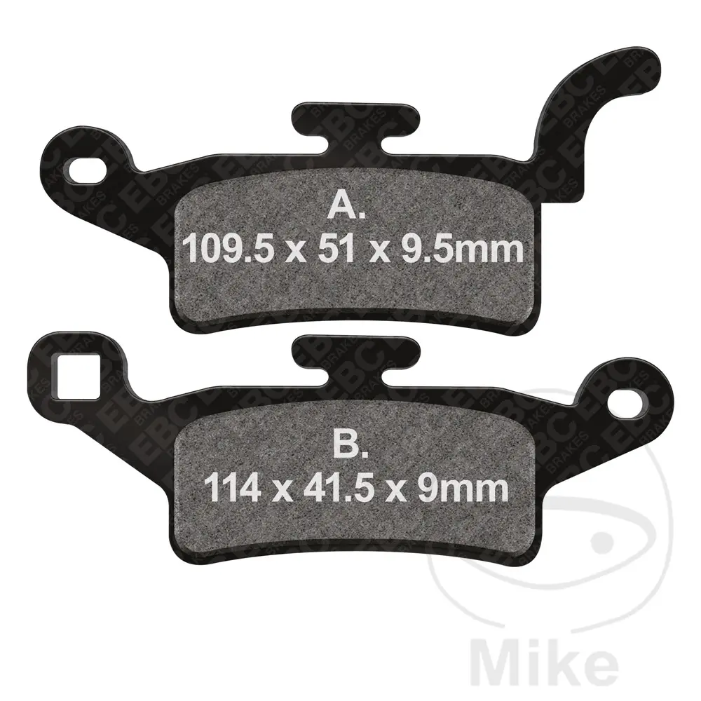 EBC brzdové destičky Standard Scooter EBC MBK OCEO 125 OCEO 12-14, OCEO 150 OCEO 12-15, YAMAHA HW 125 XENTER 12-16, HW 125 XENTER CBS 17-21, HW 150