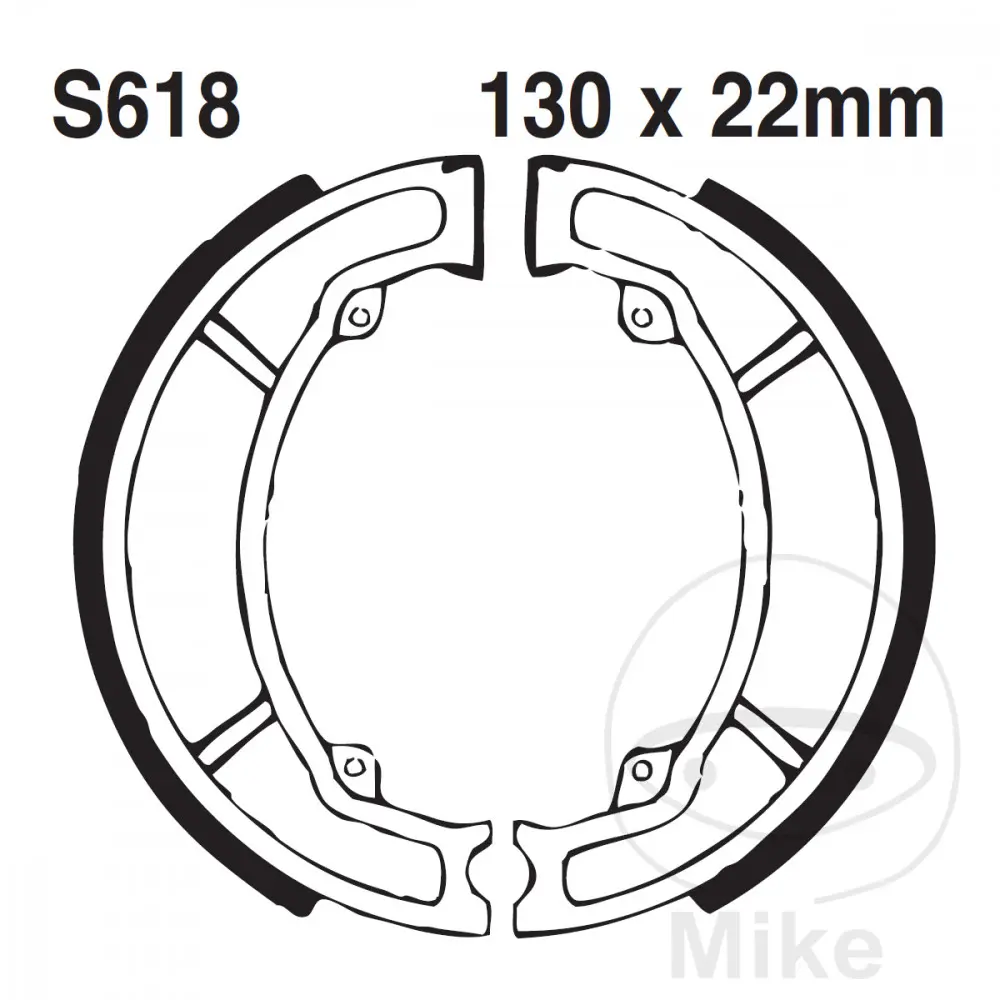 EBC brzdové BACK s Pružina EBC gerillt KAWASAKI KFX 80 KSF 03-06, SUZUKI LT-Z 90 QUADSPORT 07-20, PE 175 82, RM 250 80, RM 400 80
