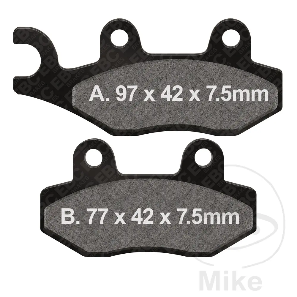 EBC brzdové destičky Standard EBC nebo 7871924 AEON CROSSLAND 400 2WD  2WD 12-16, CROSSLAND 400 4WD  4WD 12-15, CAN-AM COMMANDER 800 R 13, COMMANDER