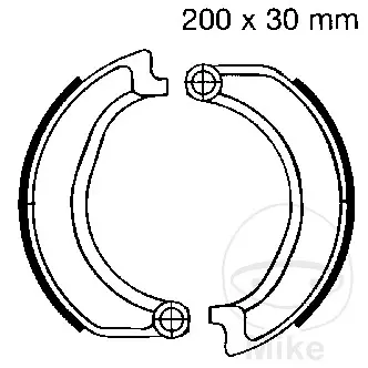 EBC brzdové čelisti bez pružiny EBC nebo 7860661 BMW R 50 55-60, R 50 /2 61-69, R 50 S 60-62, R 50 /5 69-73, R 51 /2 50-51, R 60 56-60, R 60 /2