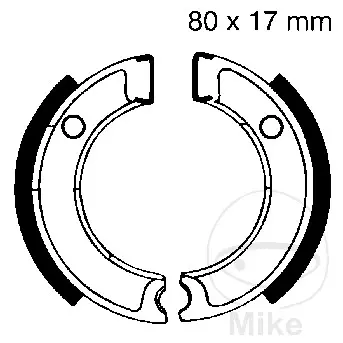 EBC brzdové čelisti s pružinou EBC nebo 7860687 YAMAHA CA 50 E SALIENT 83-84, CA 50 SALIENT 84, PW 50 82-25 ( )