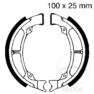 EBC brzdové BACK s Pružina EBC HYOSUNG SB 50 G CAB 97, SB 50 G GAMMA 98-99, SB 50 M SUPER CAB 06-08, SD 50 AVANTI 99-04, SF 50 B RACING 05-10, SF 50