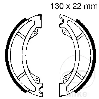 EBC brzdové čelisti s pružinou EBC YAMAHA TT 600 K 83-84, YZ 125 80-84, YZ 250 2T 80-84, YZ 465 80-81, YZ 490 82-84 ( )