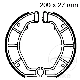EBC brzdové čelisti bez pružiny EBC nebo 7860943 BMW R 65 3SERIE MONOLEVER 90-93, R 80 MONOLEVER 89-93, R 80 MONOLEVER 93, R 80 RT/2 MONOLEVER