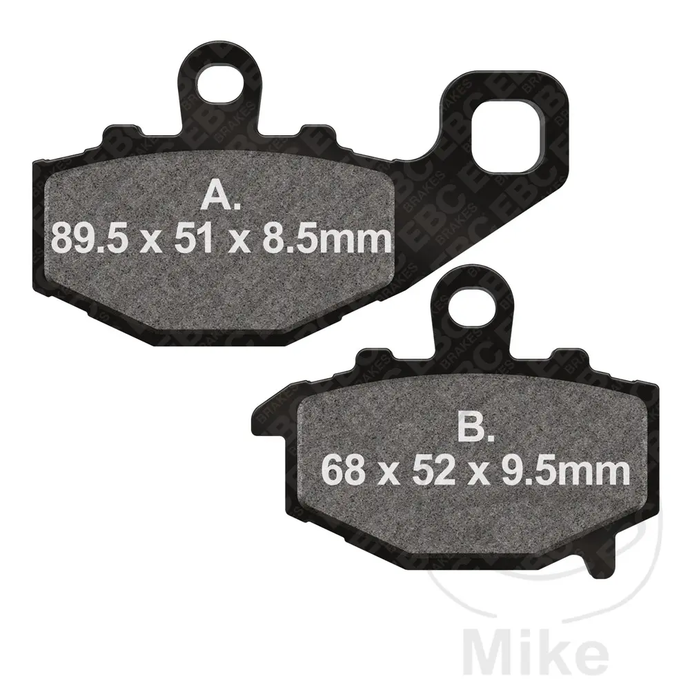 EBC brzdové destičky Standard EBC nebo 7871411 CFMOTO NK 650 14-15, NK 650  ABS 15-24, TK 650 14-15, TK 650  ABS 15, KAWASAKI ER-6F 650 06-17, ER-6F