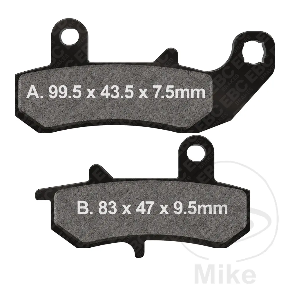 EBC brzdové destičky Sinter R EBC SUZUKI DR 600 RU DAKAR 89, DR 600 R DAKAR 89, DR 650 RSU 90-91, DR 650 RS 90-91, DR 650 RU DAKAR 90, DR 650 R DAKAR