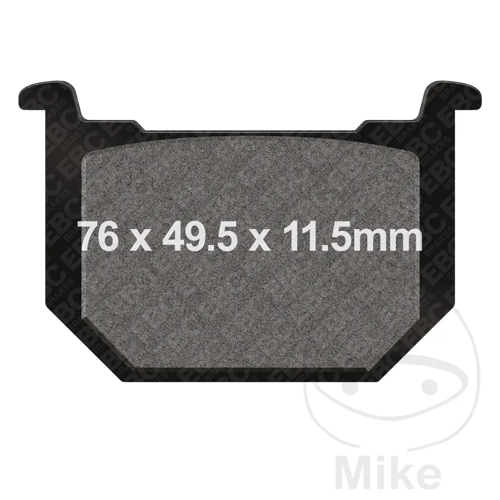 EBC brzdové destičky poloSinter V EBC SUZUKI GN 250 85-99, GN 400  KOLO S VÝPLETEM 80, GN 400 TD  KOLO S VÝPLETEM 80-82, GN 400 L  LITÁ KOLA 80-82,