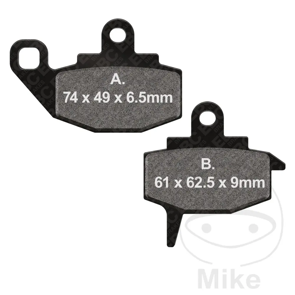 EBC brzdové destičky Sinter R EBC KAWASAKI KLR 650 87-89, KX 125 87-88, KX 250 87, KX 250 2T 88, KX 500 87-88 ( )