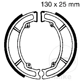 EBC brzdové čelisti s pružinou EBC nebo 7860042 HONDA CN 250 HELIX 86-90, CN 250 HELIX SPAZIO 91-99, ITALJET VELOCIFERO 50 95-00, PIAGGIO HEXAGON 250