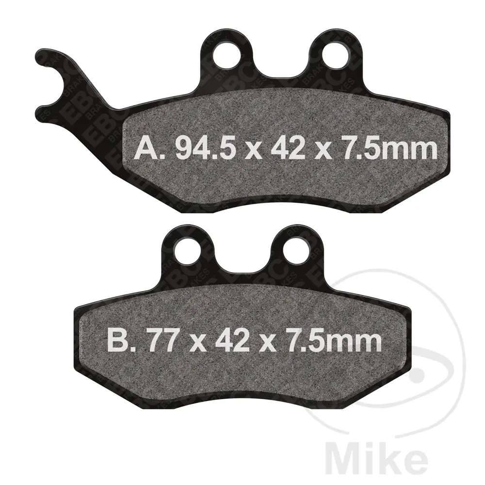 EBC brzdové destičky Standard EBC nebo 7378698 AJP PR3 125 ENDURO 08-12, PR3 125 ENDURO PRO 08-12, PR3 125 SUPERMOTO 08-12, PR3 125 SUPERMOTO PRO