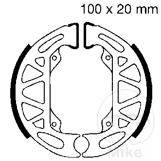 EBC brzdové čelisti s pružinou EBC GILERA STORM 50 08-11, MASH BIBOB 50 2T 13-17, PIAGGIO FREE 25 TT 92-95, FREE 25 FL TT 95-99, FREE 25 FL DT 95-99,