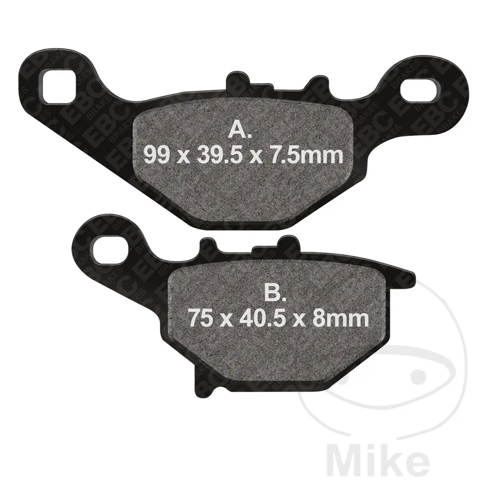 EBC brzdové destičky Standard EBC nebo 7873268 KAWASAKI KMX 125 99-03, KMX 125  80 KM/H 99-03, SUZUKI DR-Z 125 L 07-21, RM 80 00-01, RM 80 X 96-99, RM