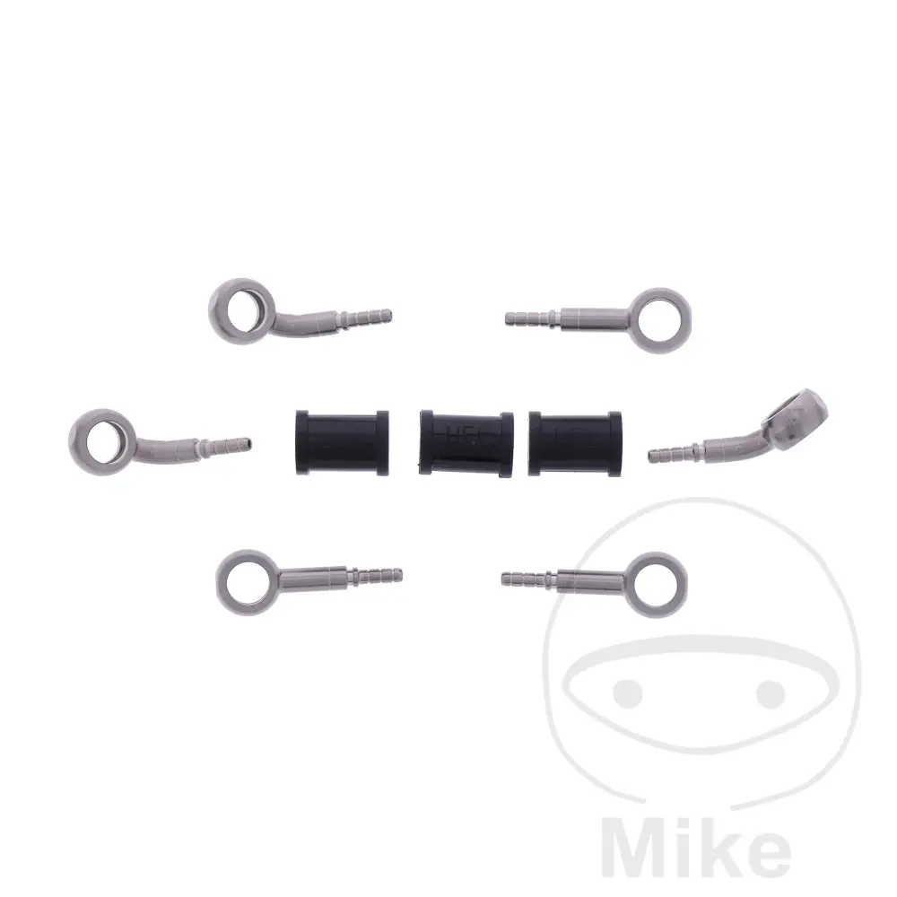 JMP brzdové hadice brzdová sada stříbrná koncovka 3 dílná YAMAHA MT-07 700 A  ABS 14-17, MT-07 700 A MOTO CAGE ABS 14-17, MT-07 700 A  ABS MTT690-A