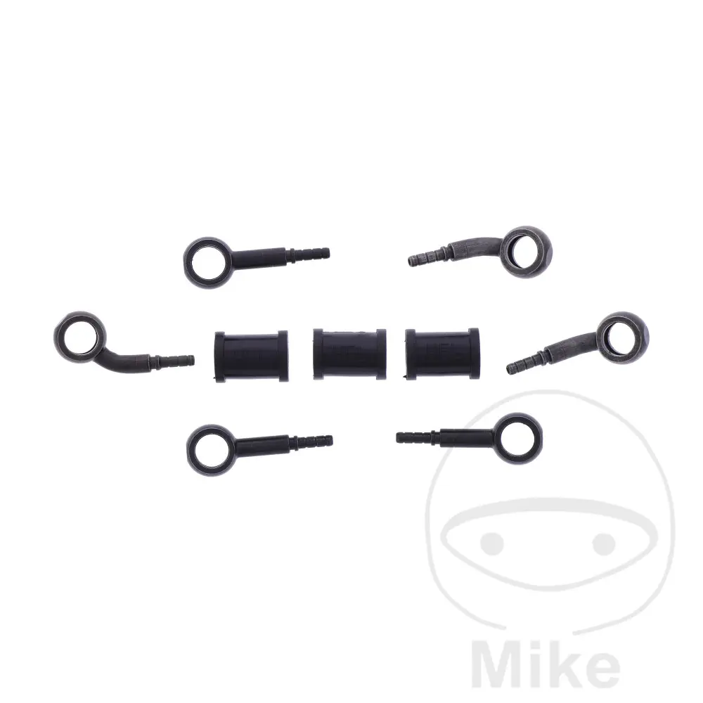 JMP brzdové hadice brzdová sada přípojka černá 3dílná YAMAHA MT-07 700 A ABS 14-17, MT-07 700 A MOTO CAGE ABS 14-17, MT-07 700 A ABS MTT690-A 18-19,