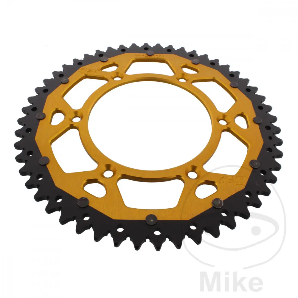 ZF Sprockets rozeta Dual 52Z typ 520 zlatá ZF vnitřní průměr 125 rozteč děr 150 BETA ALP 40 350 FARBE ROT 24-25, ALP 40 350 FARBE WEISS 24-25, ALP X