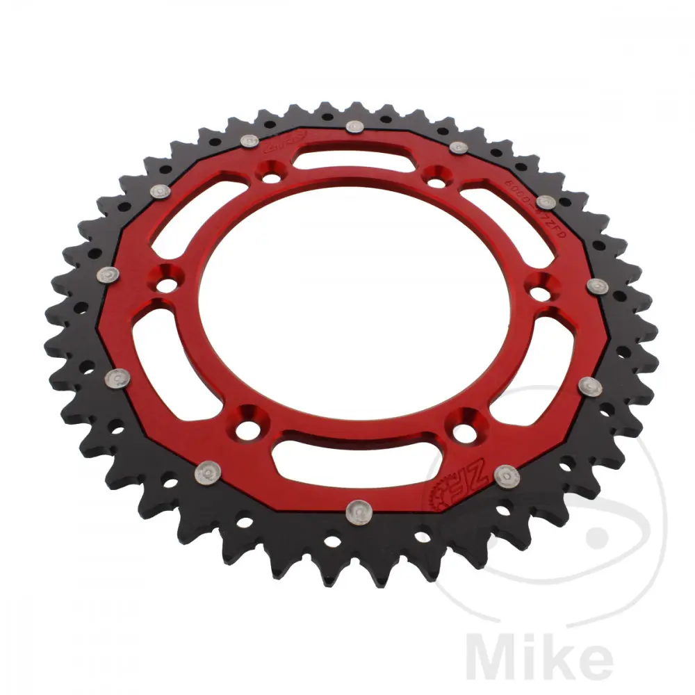ZF Sprockets rozeta Dual 47Z typ 520 červená ZF vnitřní průměr 125 rozteč děr 152 BETA RR 125 LC 2T ENDURO 18-24, RR 125 LC 2T RACING 19-23, RR 125 LC