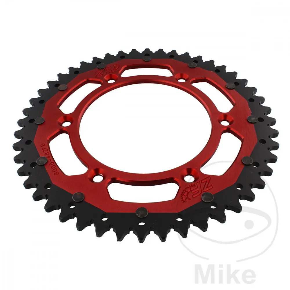 ZF Sprockets rozeta Dual 48Z typ 520 červená ZF vnitřní průměr 125 rozteč děr 152 BETA RR 125 LC 2T ENDURO 18-24, RR 125 LC 2T RACING 19-23, RR 125 LC
