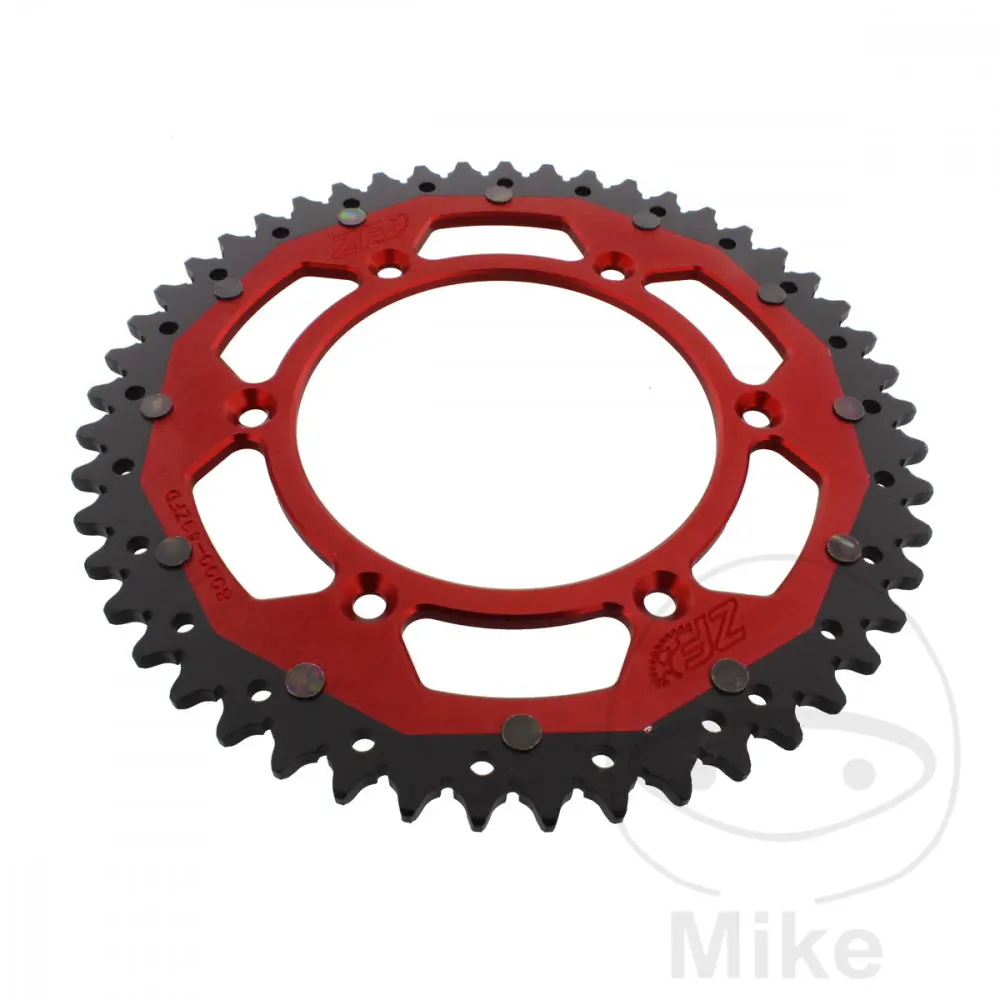 ZF Sprockets rozeta Dual 49Z typ 520 červená ZF vnitřní průměr 125 rozteč děr 152 BETA RR 125 LC 2T ENDURO 18-24, RR 125 LC 2T RACING 19-23, RR 125 LC