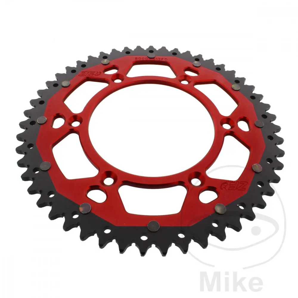 ZF Sprockets rozeta Dual 51Z typ 520 červená ZF vnitřní průměr 125 rozteč děr 152 BETA RR 125 LC 2T ENDURO 18-24, RR 125 LC 2T RACING 19-23, RR 125 LC
