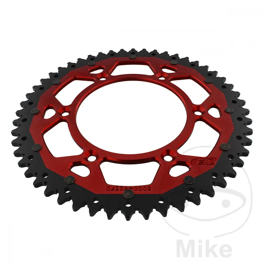 ZF Sprockets rozeta Dual 52Z typ 520 červená ZF vnitřní průměr 125 rozteč děr 152 BETA RR 125 LC 2T ENDURO 18-24, RR 125 LC 2T RACING 19-23, RR 125 LC
