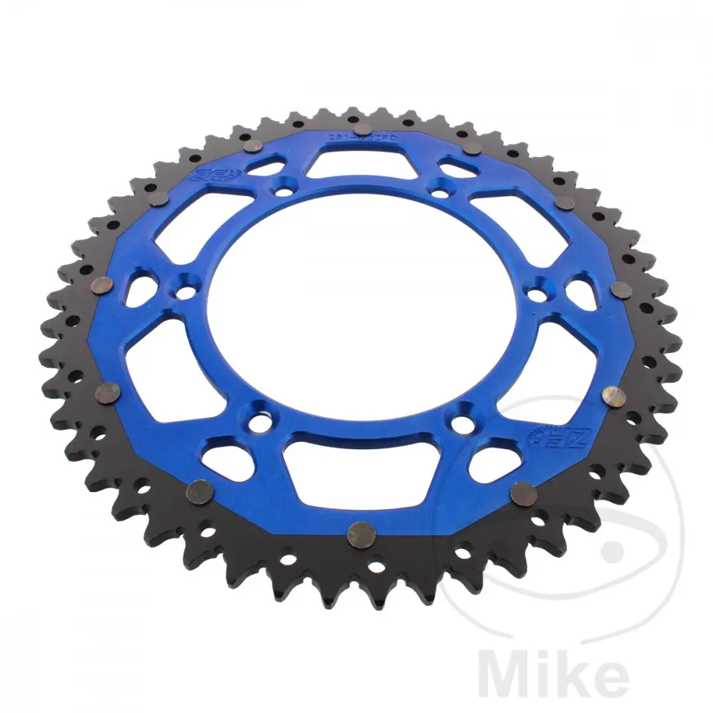 ZF Sprockets rozeta Dual 52Z typ 520 modrá ZF vnitřní průměr 130 rozteč děr 150 FANTIC XE 125 2T 20-25, XE 300 2T IE ENDURO ABS 24, XEF 250 4T ENDURO