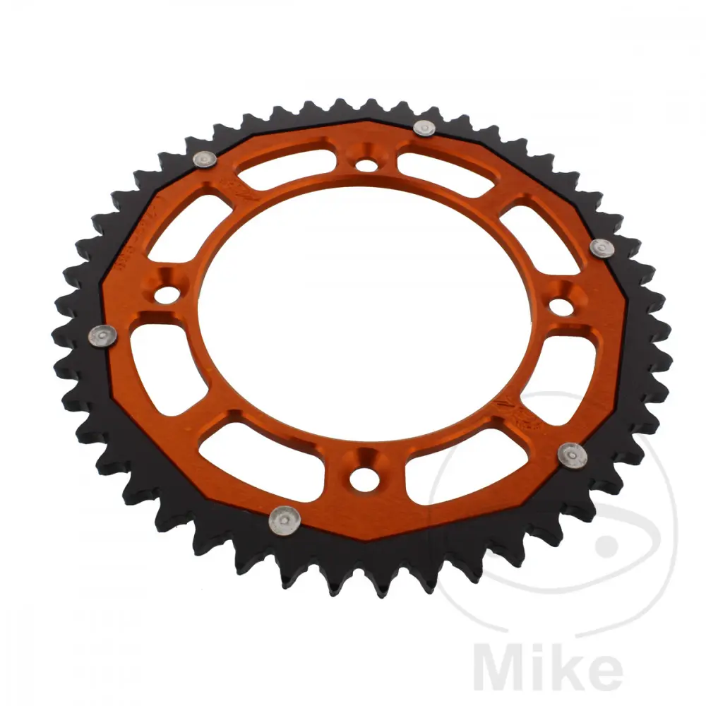 ZF Sprockets rozeta Dual 49Z typ 428 oranžová ZF vnitřní průměr 110 rozteč děr 132 GAS GAS MC 85  17/14 ZOLL 22-24, GAS MC 85  19/16 ZOLL 21-26,